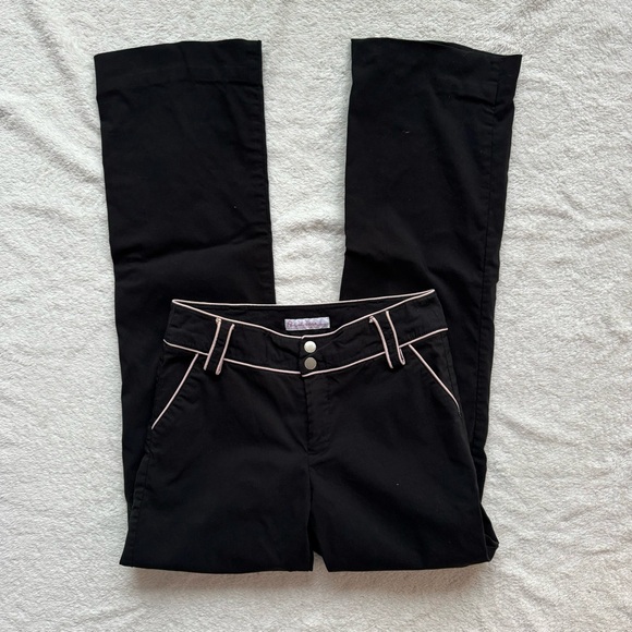 vintage point zero nicole benisti stretchy black pants - Picture 1 of 7